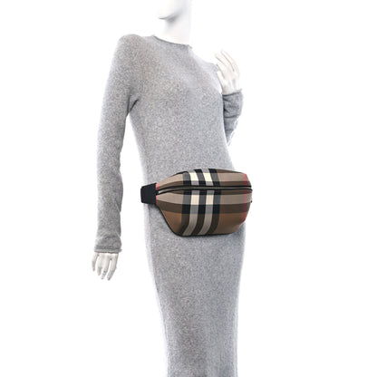Burberry IP Check Sonny Bum Bag Taupe Brown 2 of 9