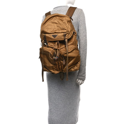 Prada Re-Nylon Saffiano Mens Harness Strap Backpack Tabacco 2 of 10