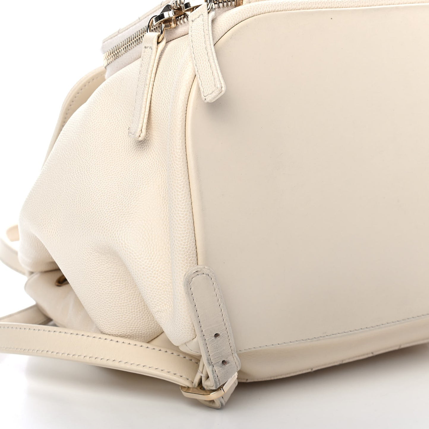Caviar Quilted Business Affinity Backpack White