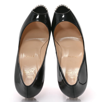 Christian Louboutin Patent New Very Prive Spikes 120 Pumps 40.5 Black 2 of 10