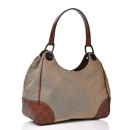 Gucci Canvas Guccissima Hobo Brown 3 of 13