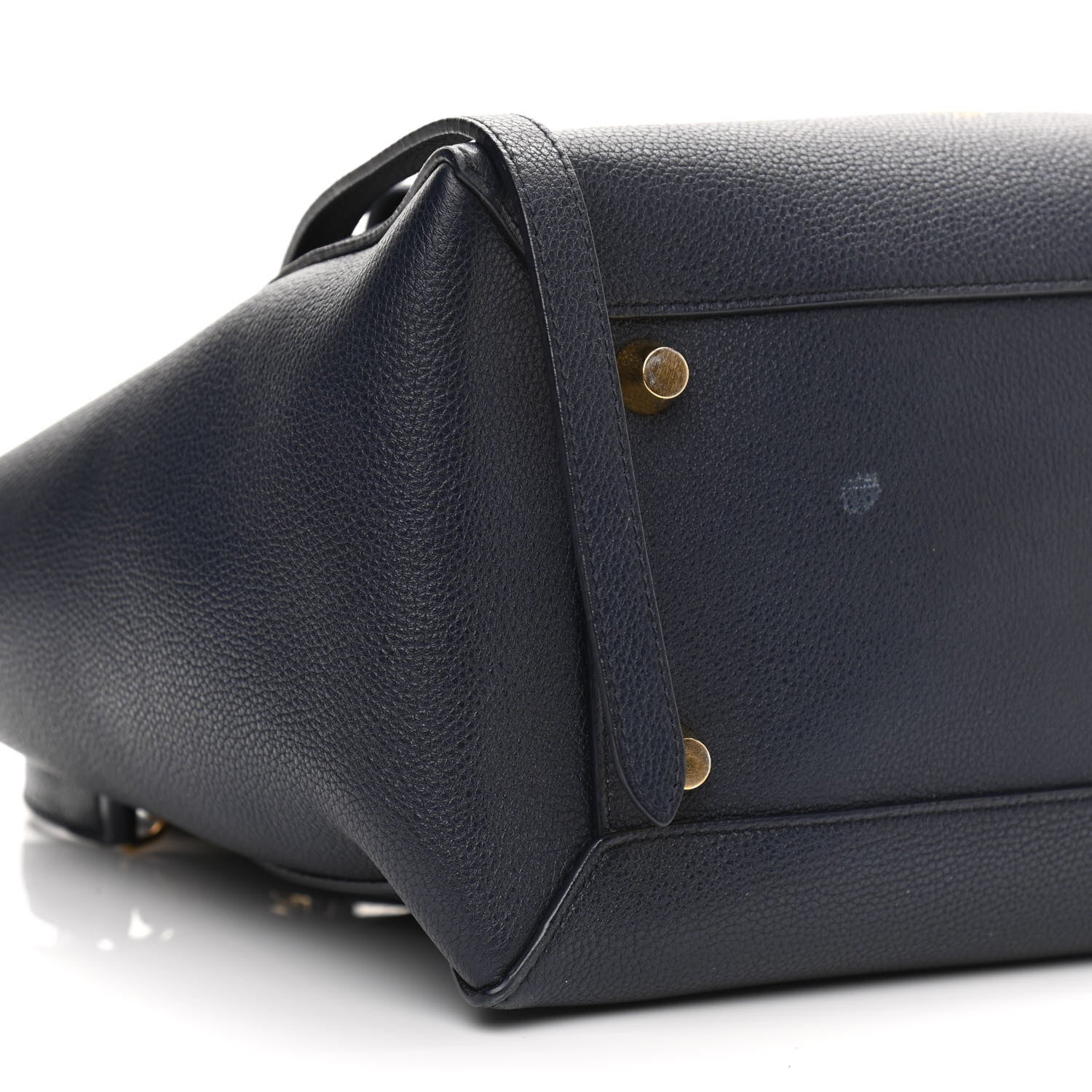 Celine Drummed Calfskin Mini Belt Bag Navy 10 of 12