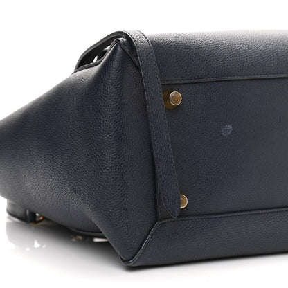 Celine Drummed Calfskin Mini Belt Bag Navy 10 of 12