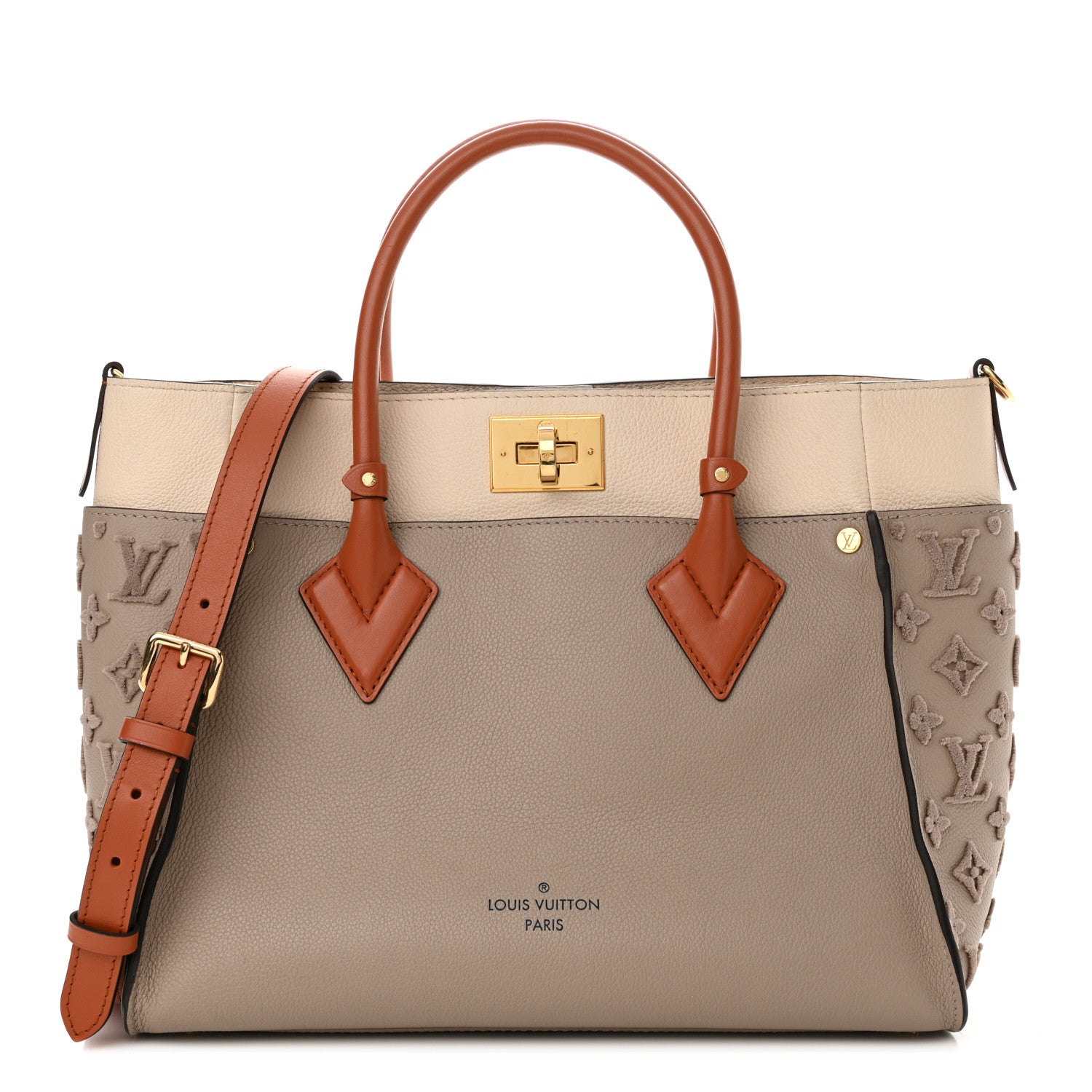 Louis Vuitton Calfskin Monogram Tufting On My Side Galet 1 of 10