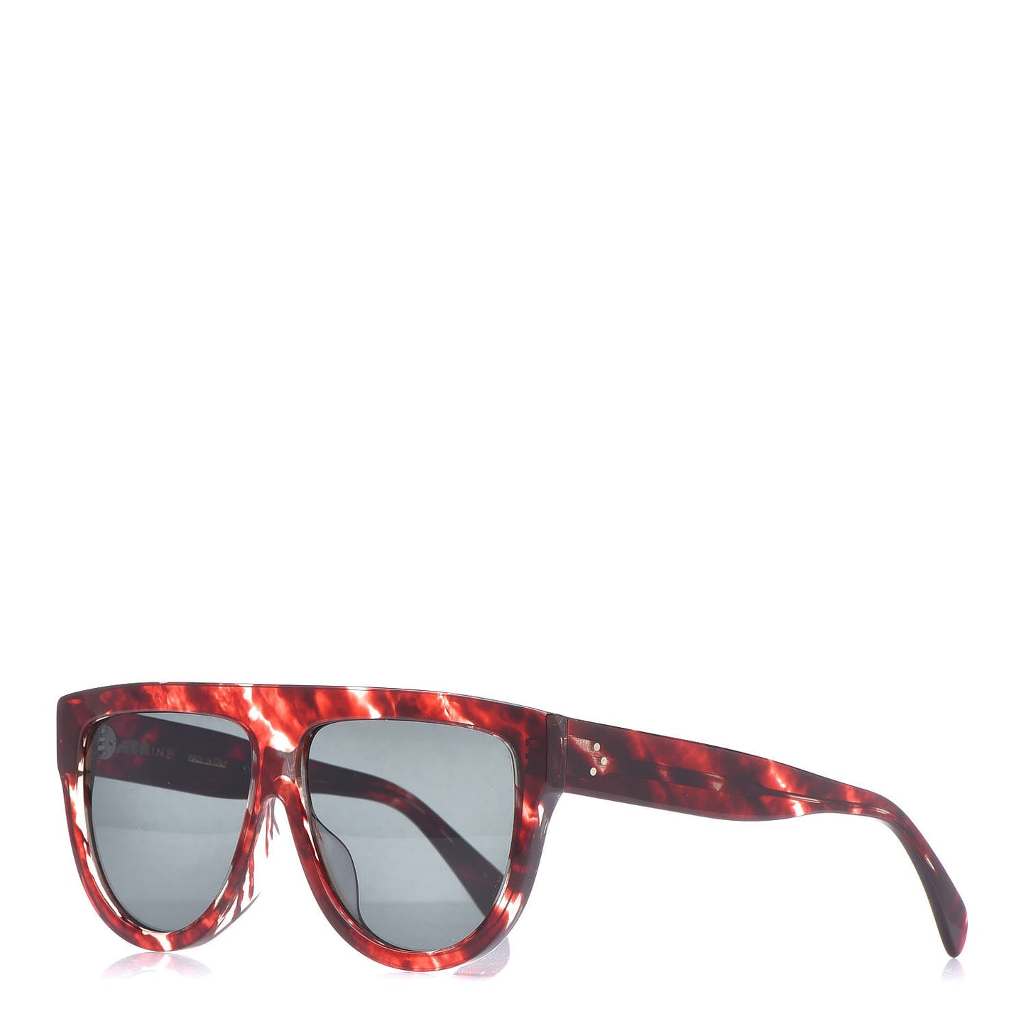 Acetate Aviator Sunglasses CL 40001F Red Havana