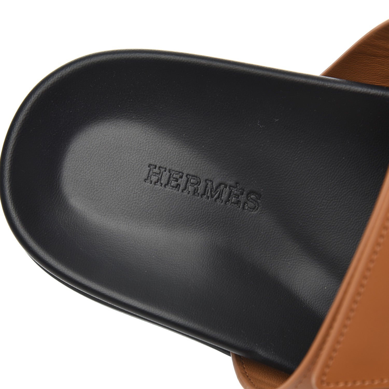Hermes Calfskin Womens Chypre Sandals 39 Gold 6 of 9
