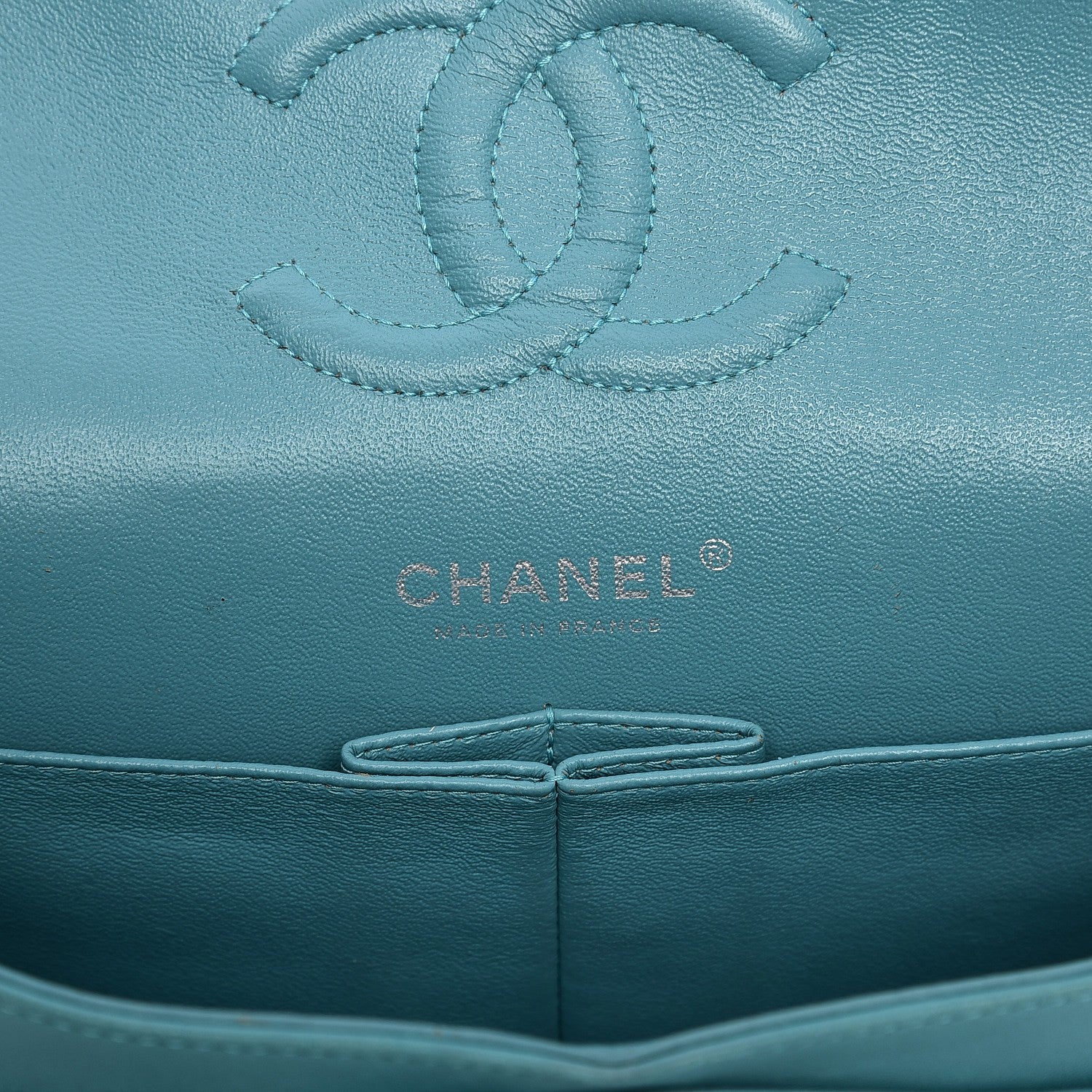 Chanel Lambskin Medium Double Flap Turquoise 6 of 14