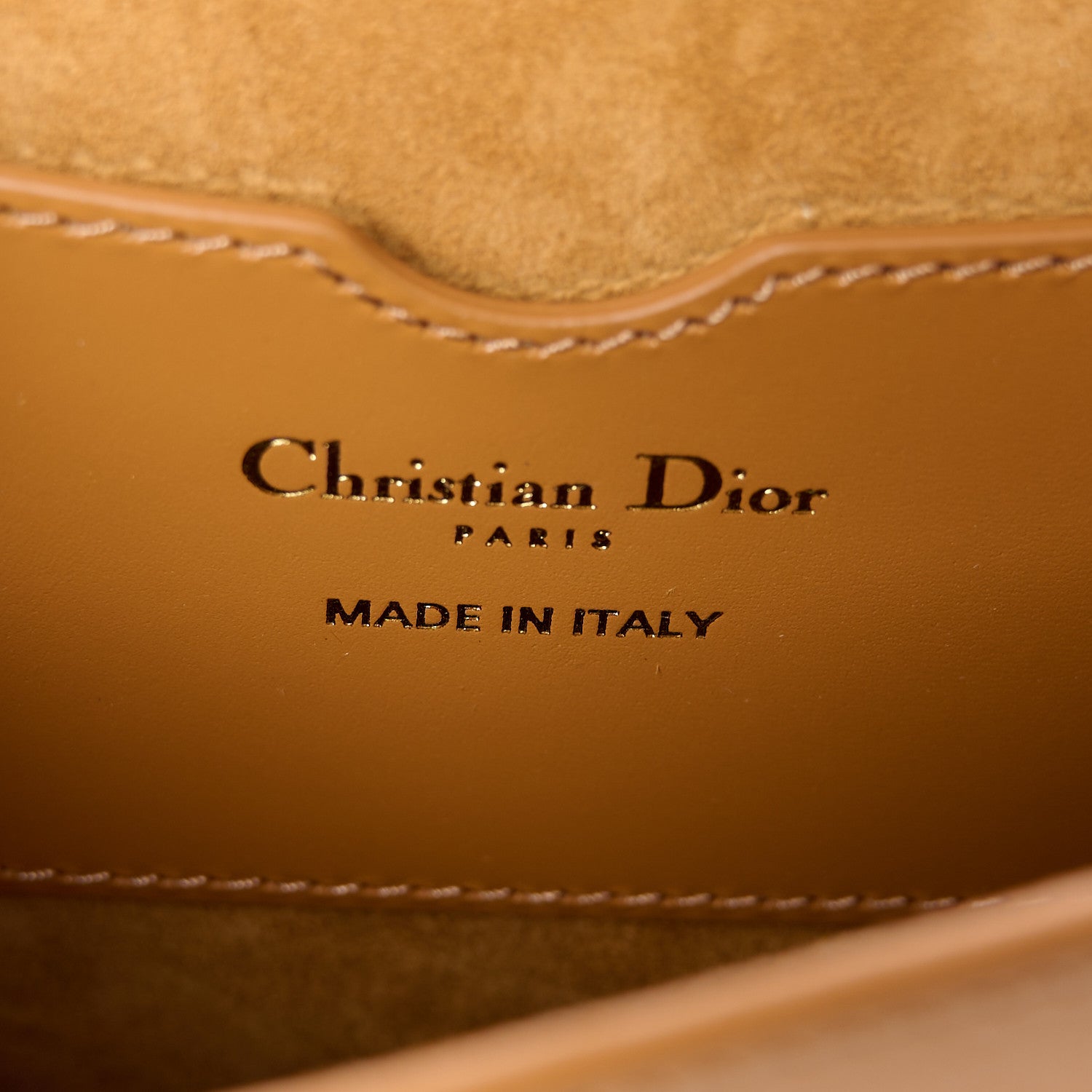 Christian Dior Box Calfskin Medium Bobby Flap Camel 6 of 10