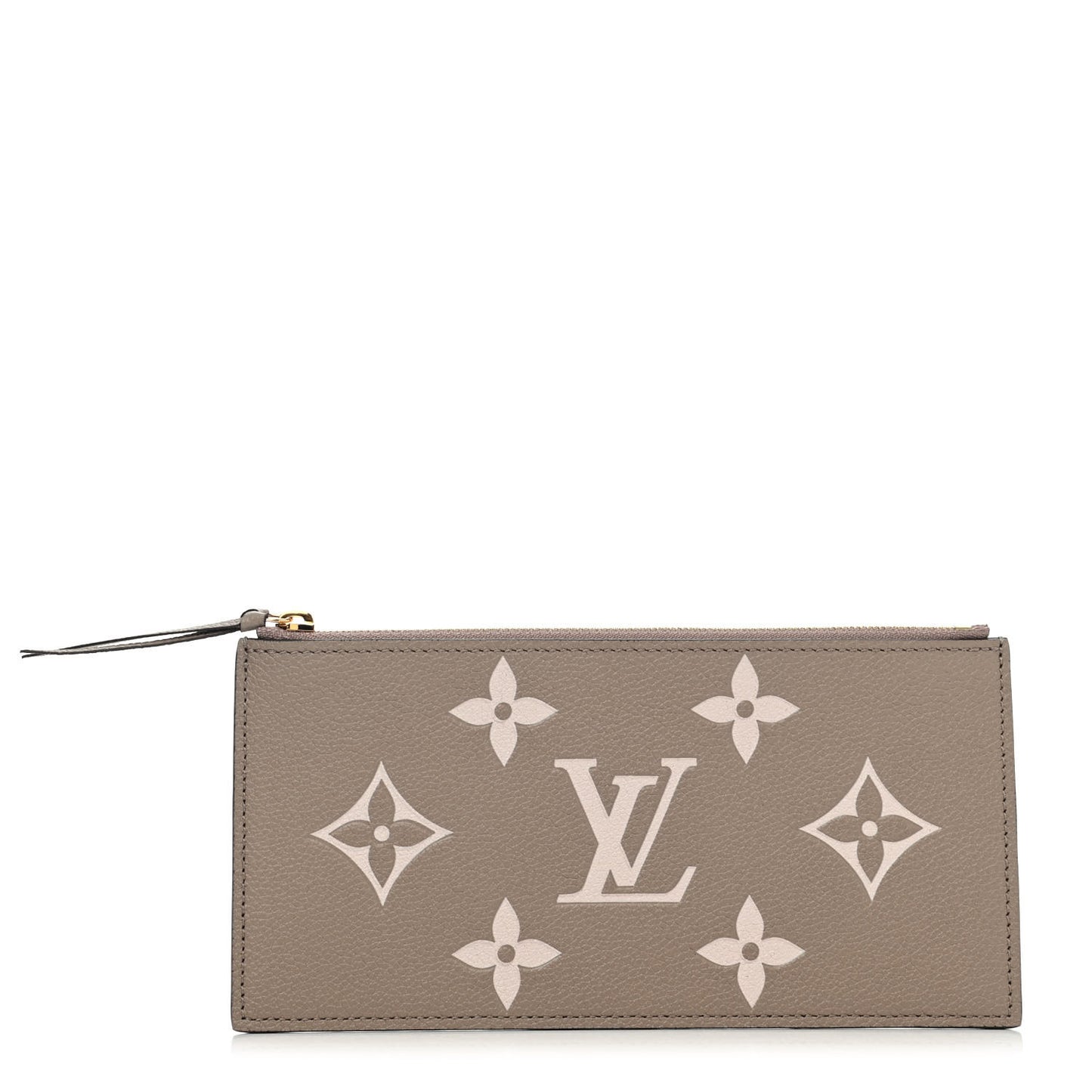 Empreinte Monogram Giant Pochette Felicie Zippered Insert Tourterelle Creme