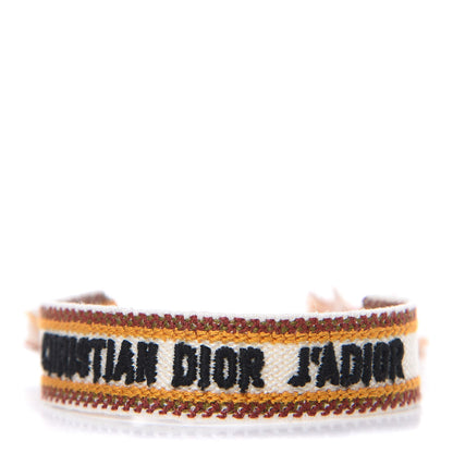 Christian Dior Woven Cotton J'Adior Friendship Bracelet 1 of 4