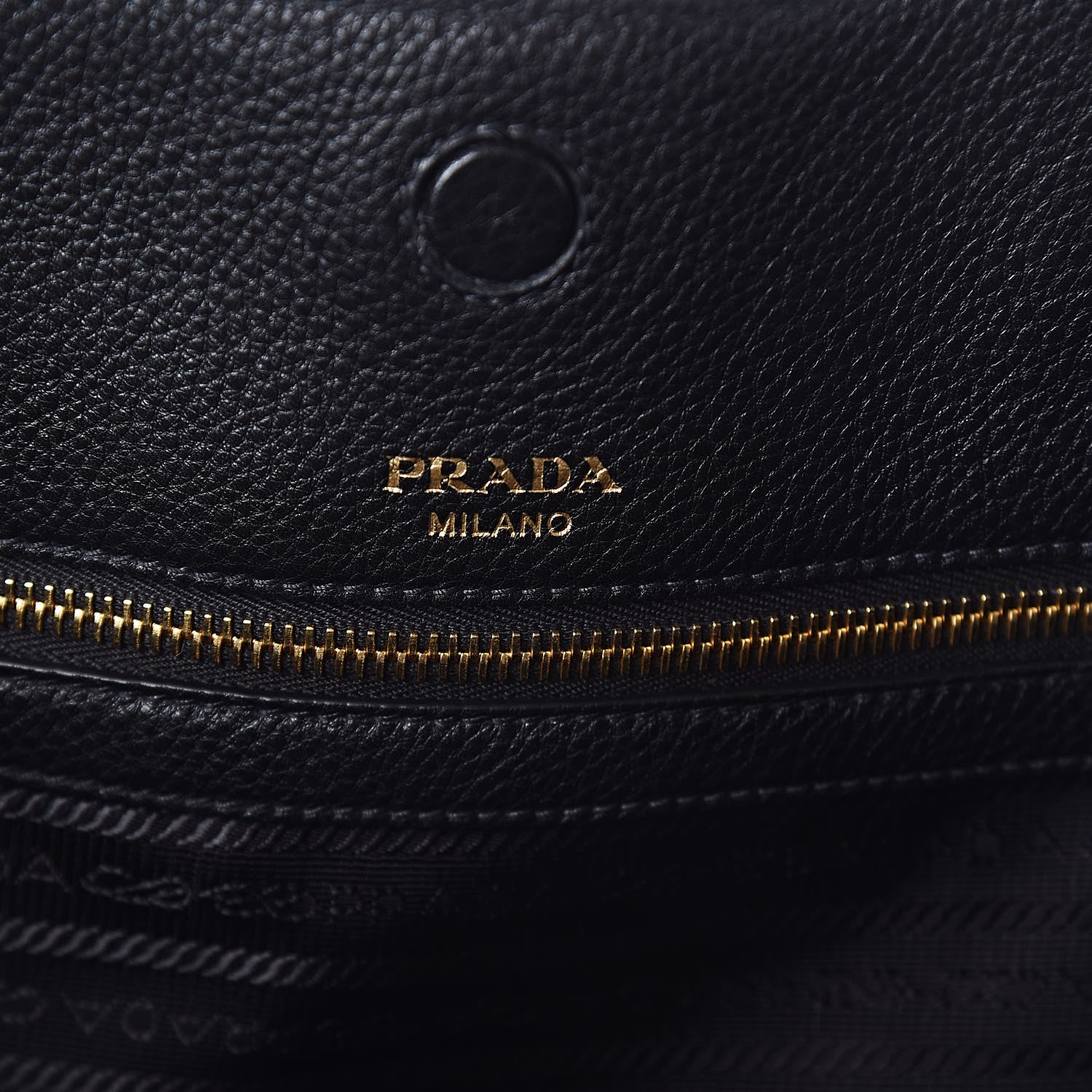 Prada Vitello Daino Pocket Shopping Tote Black 6 of 10