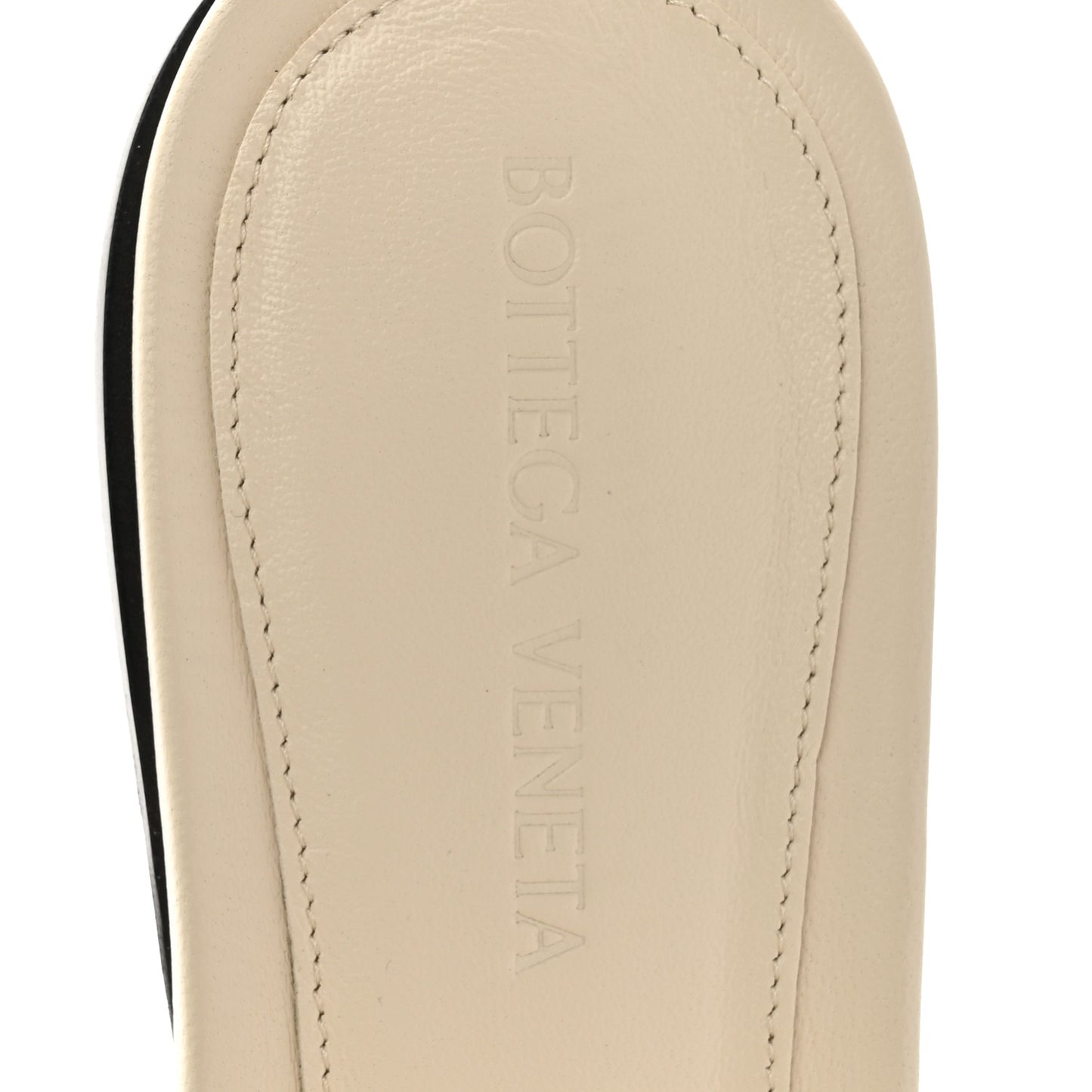Nappa Matelasse Padded Flat Sandals 38 Sea Salt