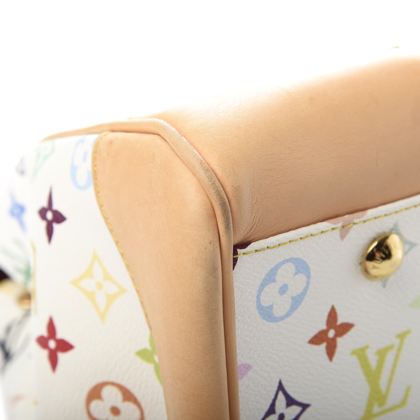 Monogram Multicolor Beverly GM White