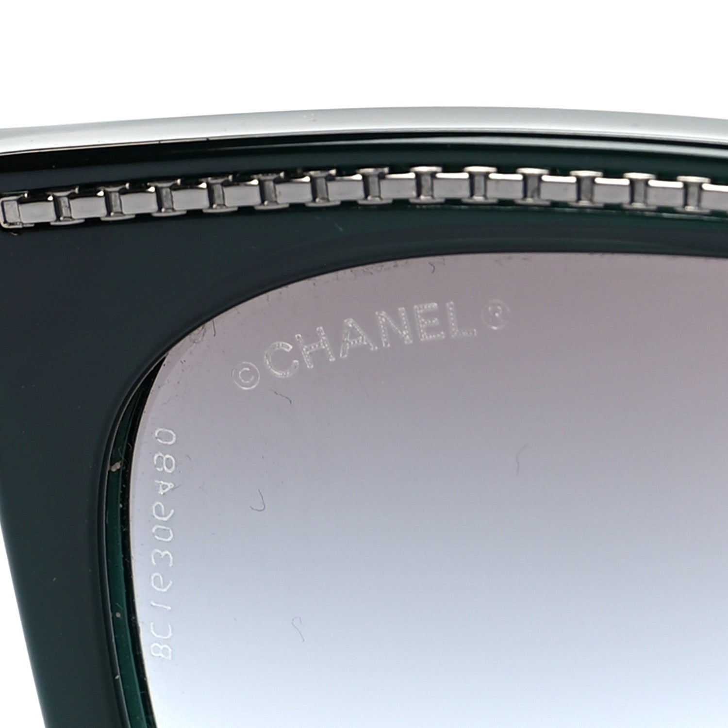 Chanel Cat Eye Chain Sunglasses 6041 Green 7 of 10