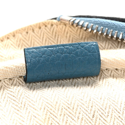 Hermes Taurillon Clemence Victoria II 35 Blue Jean 7 of 13