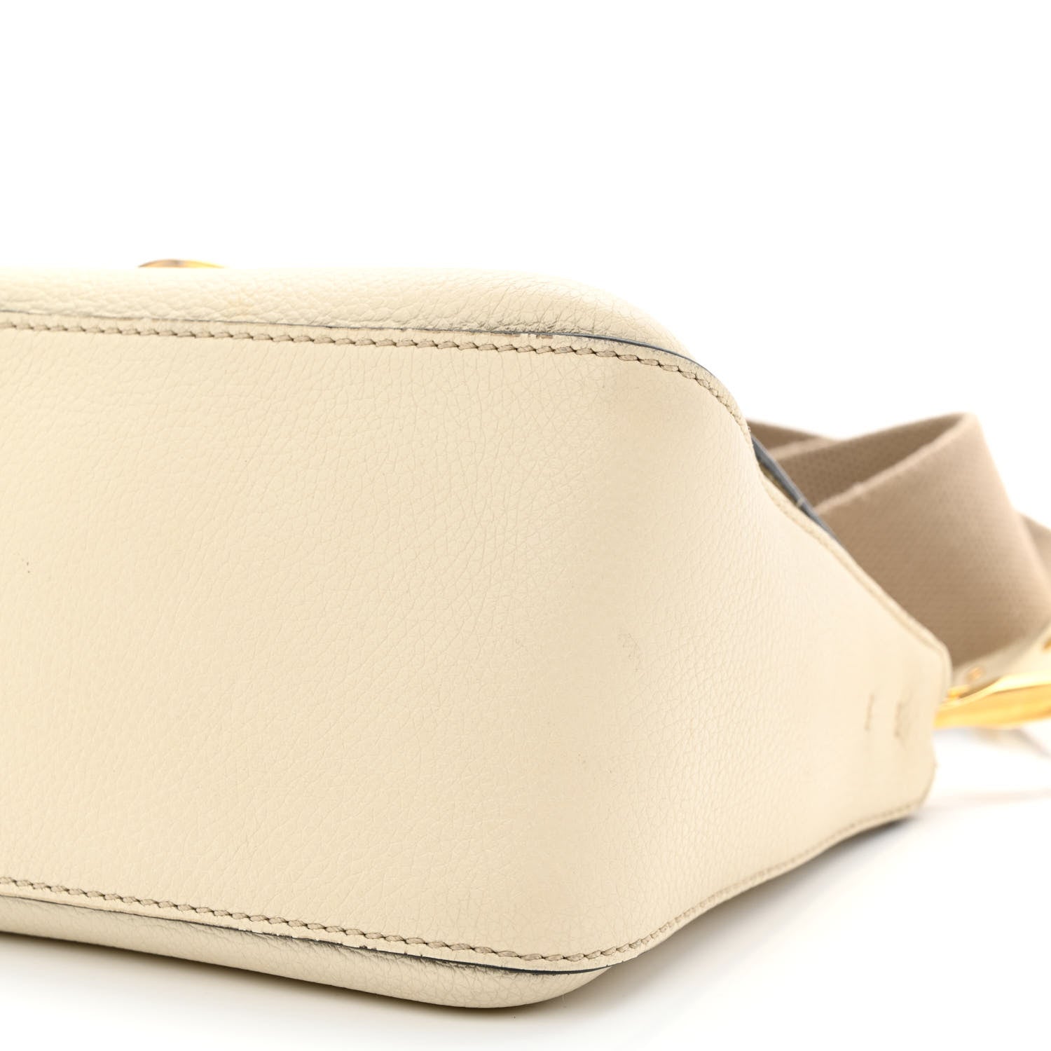 Valentino Garavani Pebbled Calfskin Small VRing Shoulder Bag Light Ivory 9 of 12