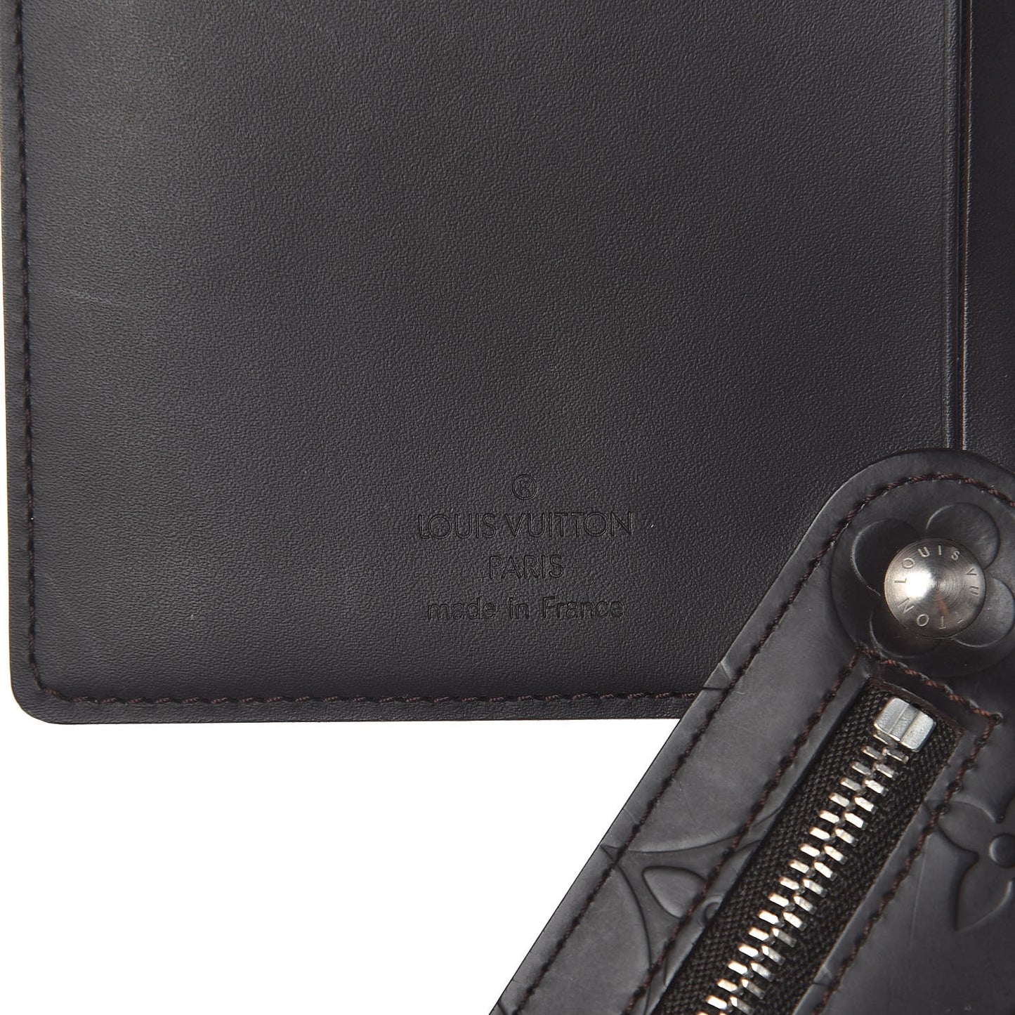 Monogram Glace Whist Wallet Cafe Brown