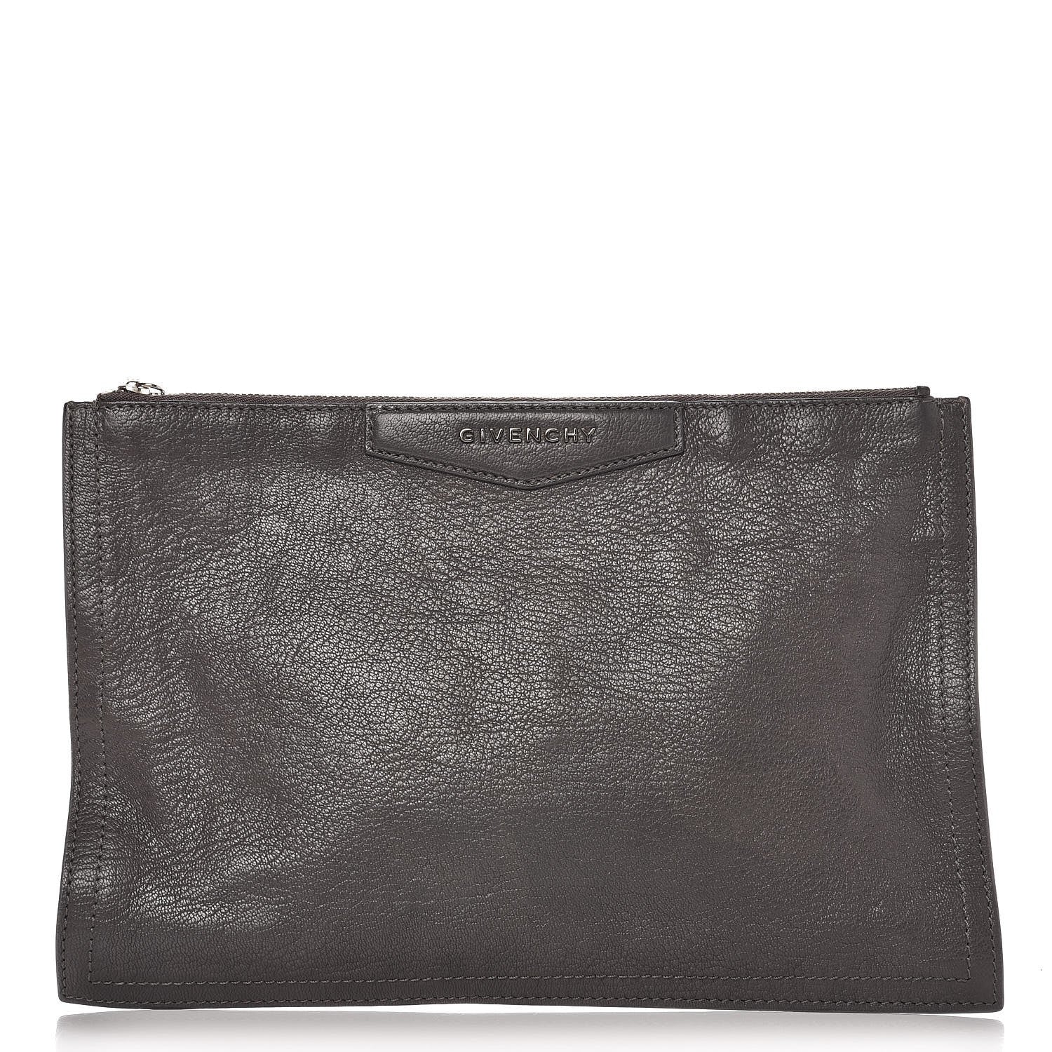 Givenchy Sugar Goatskin Medium Antigona Pouch Elephant Grey 1 of 9
