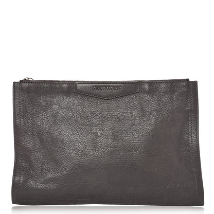 Givenchy Sugar Goatskin Medium Antigona Pouch Elephant Grey 1 of 9
