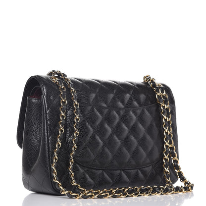 Chanel Caviar Quilted Jumbo Double Flap Black 5 of 8