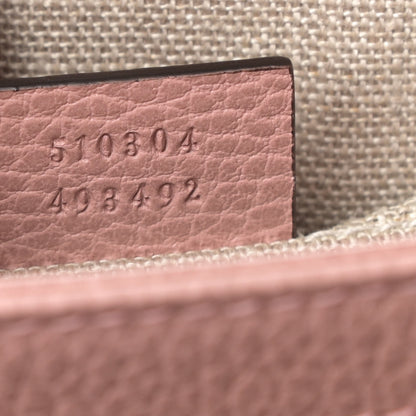 Gucci Dollar Calfskin Small Interlocking G Shoulder Bag Soft Pink 7 of 10