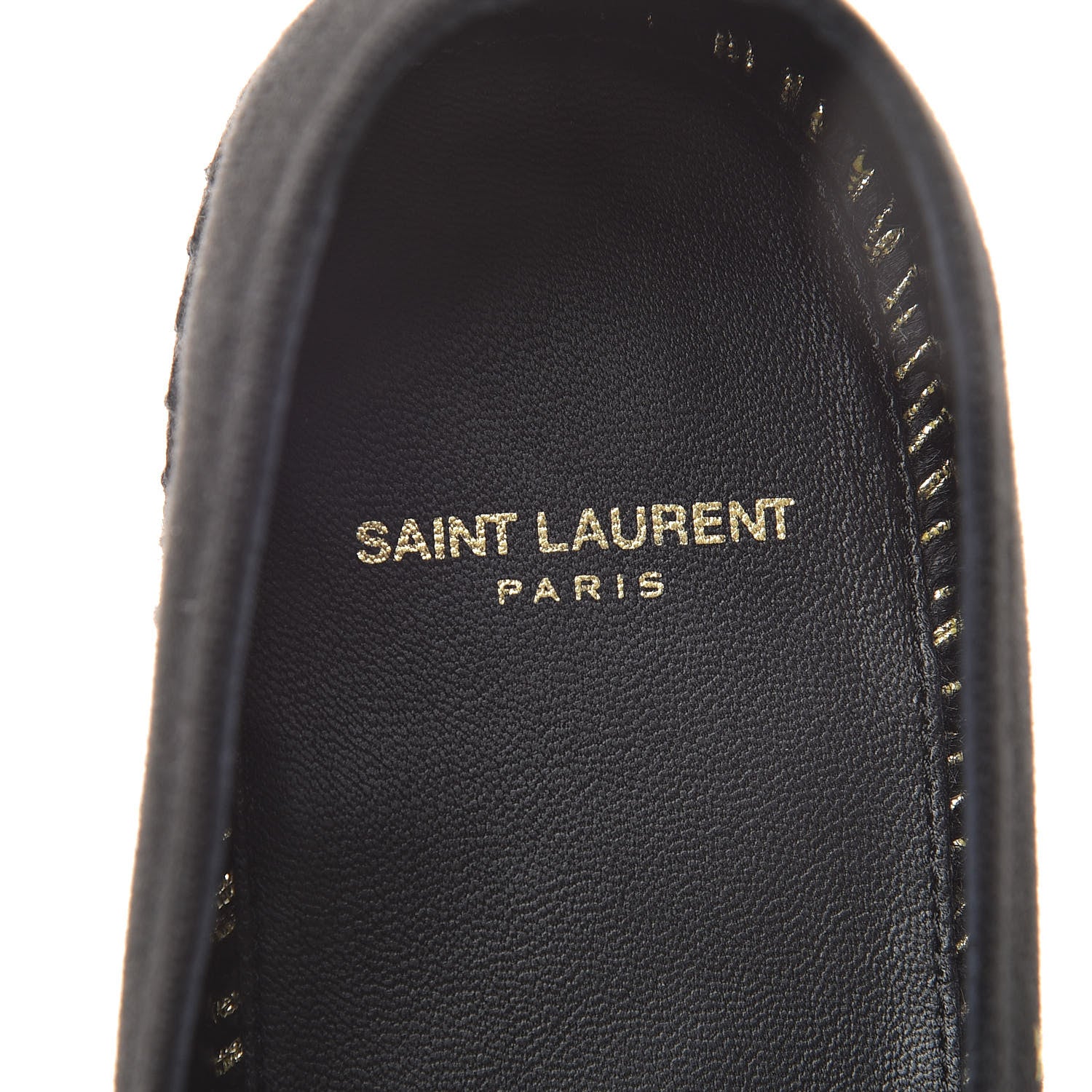 Saint Laurent Canvas Logo Embroidered Espadrilles 41 Black 7 of 10