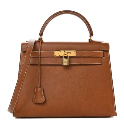 Hermes Courchevel Kelly Sellier 28 Gold 1 of 18