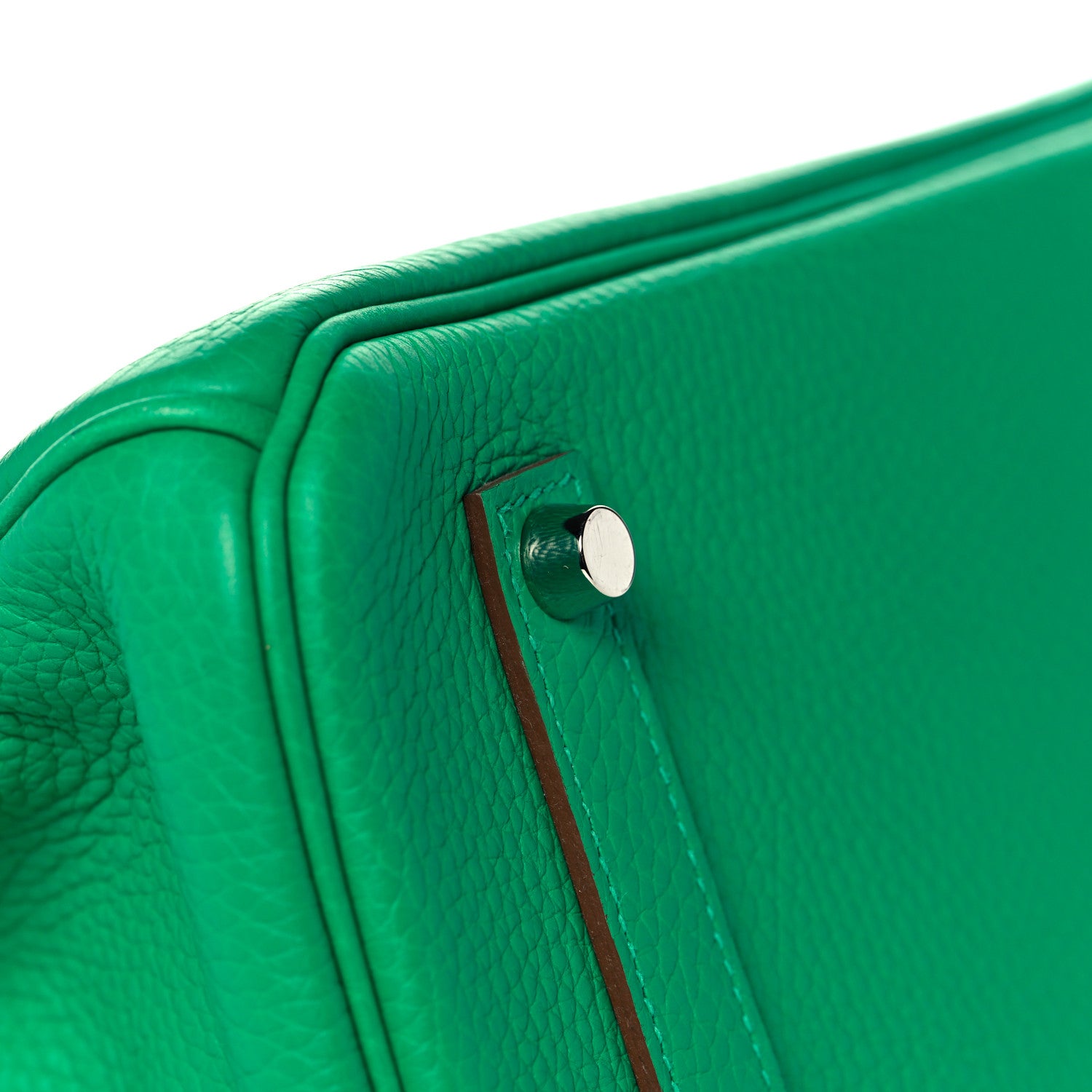 Hermes Taurillon Clemence Birkin 35 Menthe 7 of 34