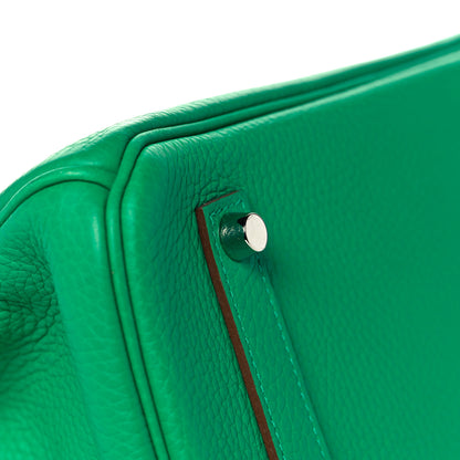 Hermes Taurillon Clemence Birkin 35 Menthe 7 of 34