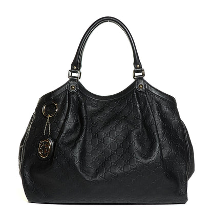 Gucci Guccissima Vitello Tender Large Sukey Tote Black 8 of 16