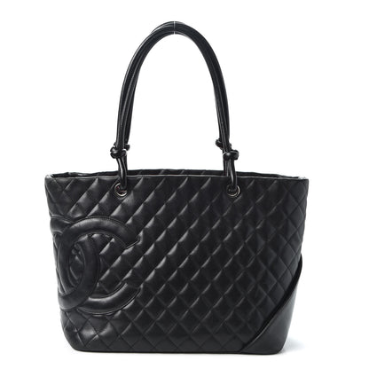 Chanel Calfskin Quilted Large Cambon Tote Black 1 of 10