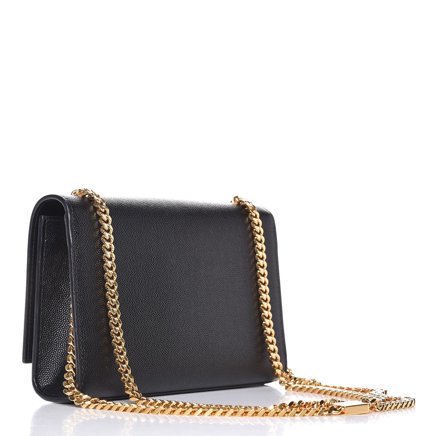 Saint Laurent Grain De Poudre Small Monogram Kate Satchel Black 3 of 7