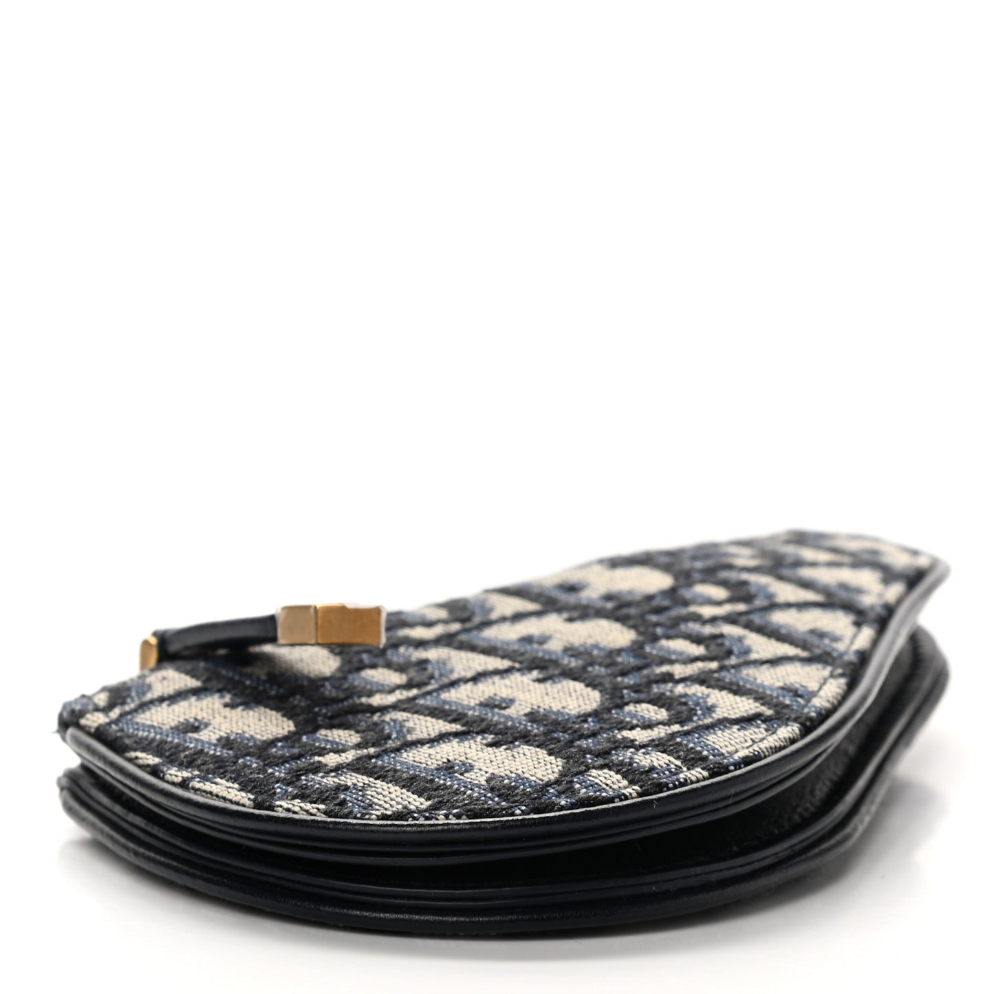 Oblique Saddle Coin Purse Blue