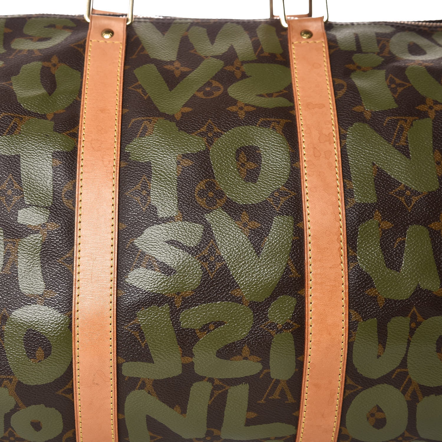 Louis Vuitton Graffiti Keepall 50 Kaki 11 of 14