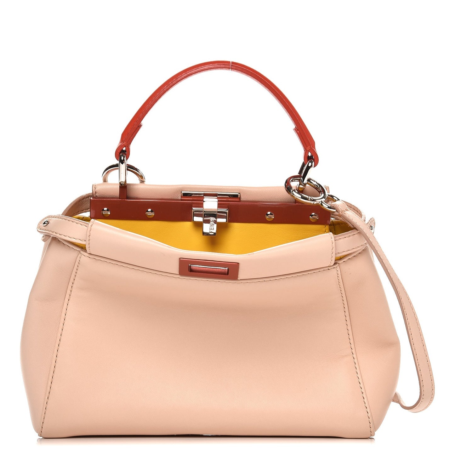 Nappa Colorblock Mini Peekaboo Iconic Satchel Plaster Sunflower Papavero