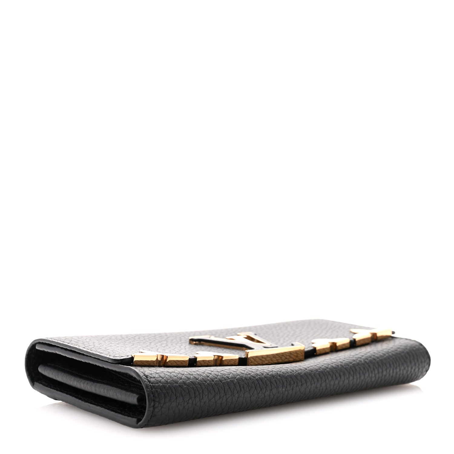 Louis Vuitton Taurillon Embellished Capucines Long Wallet Black 4 of 7