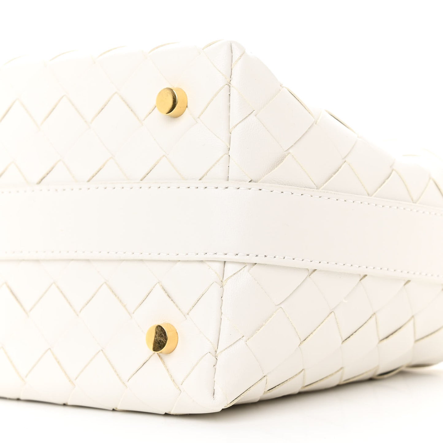 Calfskin Nappa Intrecciato Candy Wallace White