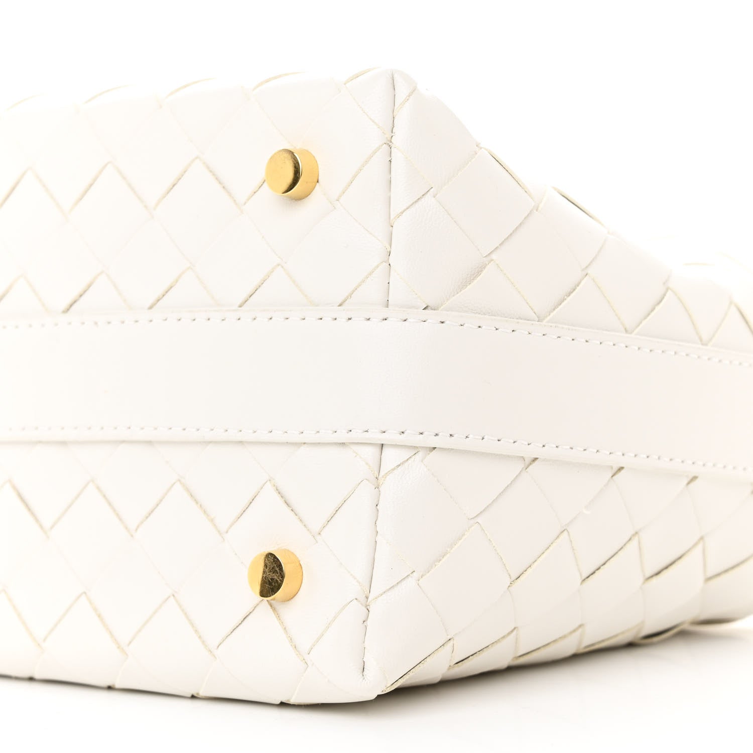 Bottega Veneta Calfskin Nappa Intrecciato Candy Wallace White 10 of 12