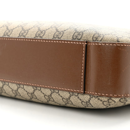 Gucci GG Supreme Monogram Azalea Calfskin Retro Interlocking G Business Case Beige Ebony Brown Sugar 9 of 16