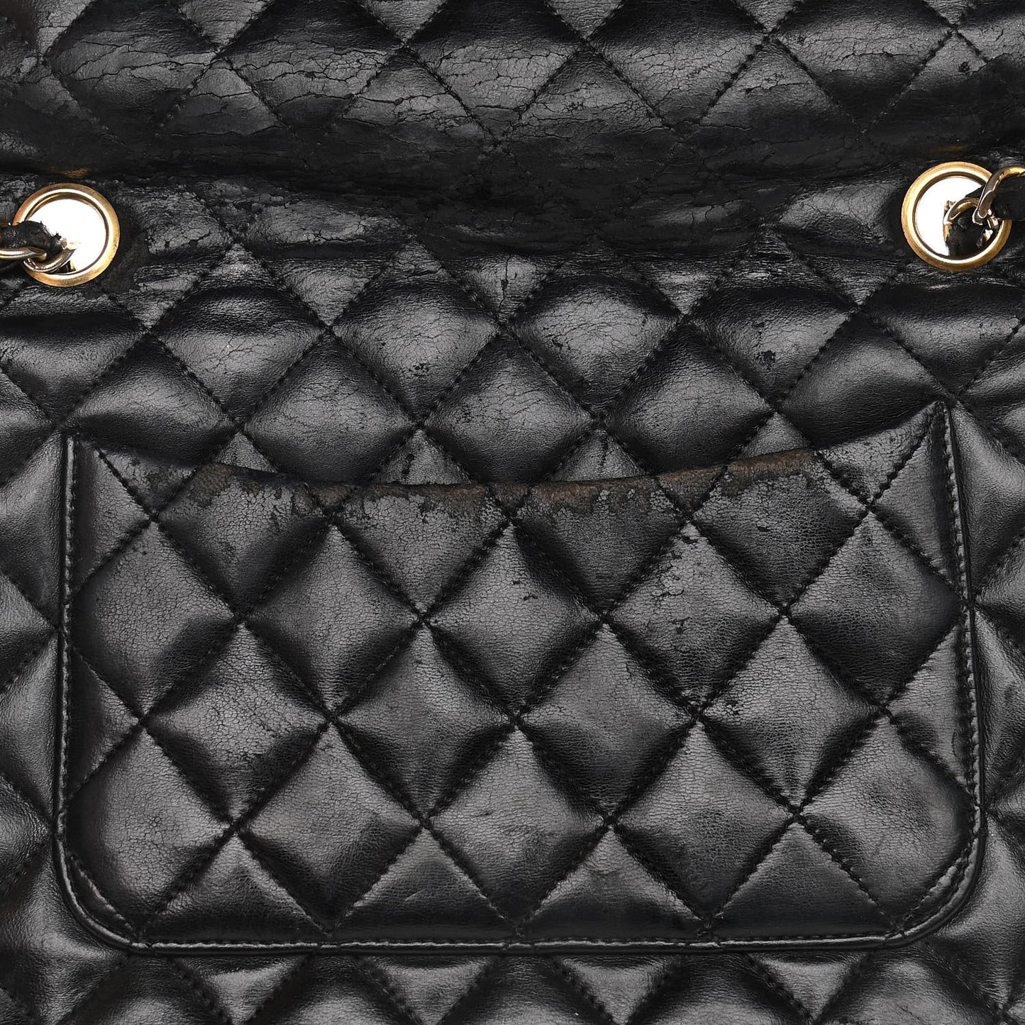 Lambskin Quilted Small Single Flap Black