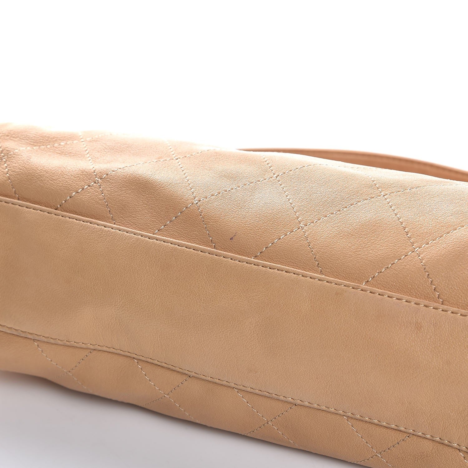 Chanel Lambskin Stitched Medium Ultimate Soft Tote Beige 11 of 13