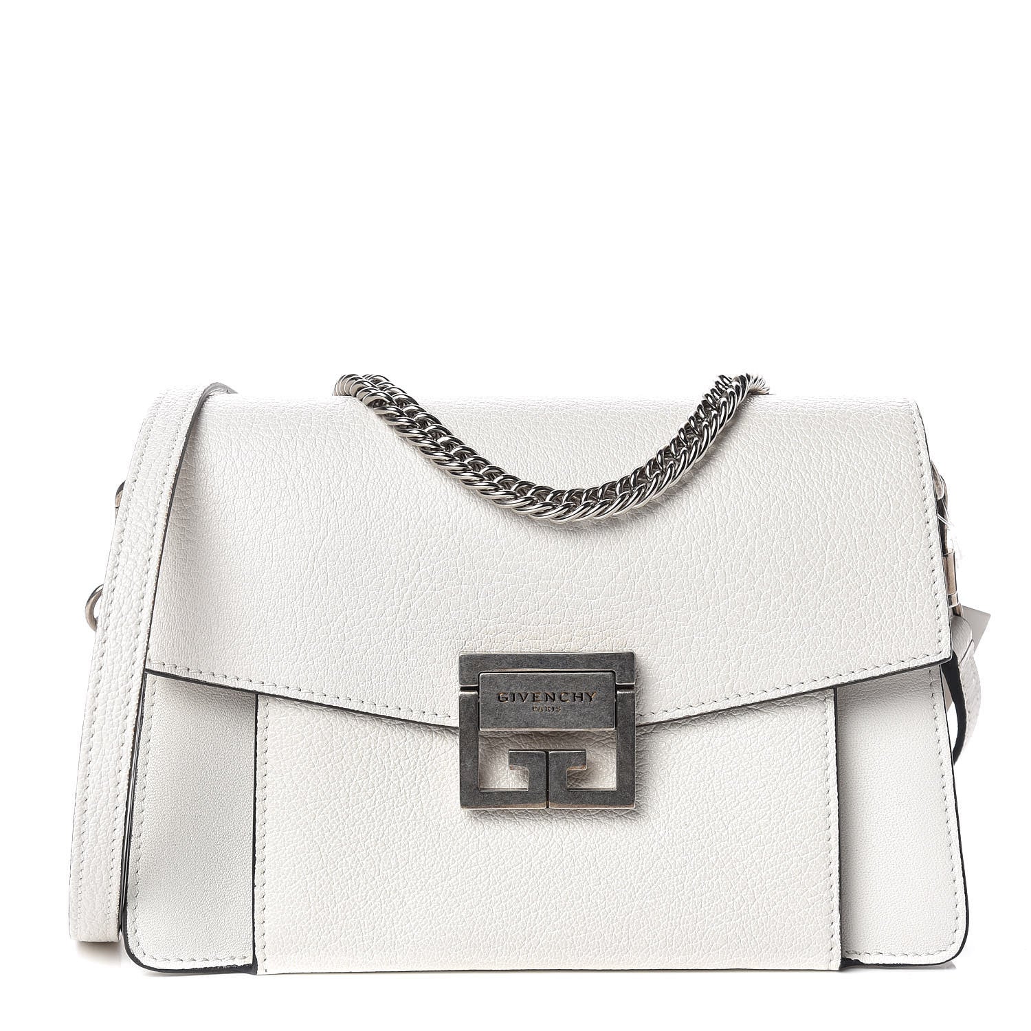 Givenchy Goatskin Small GV3 Shoulder Bag White 1 of 8