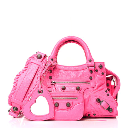 Balenciaga Agneau Arena Neo Cagole Handbag XS Fluo Pink 3 of 14