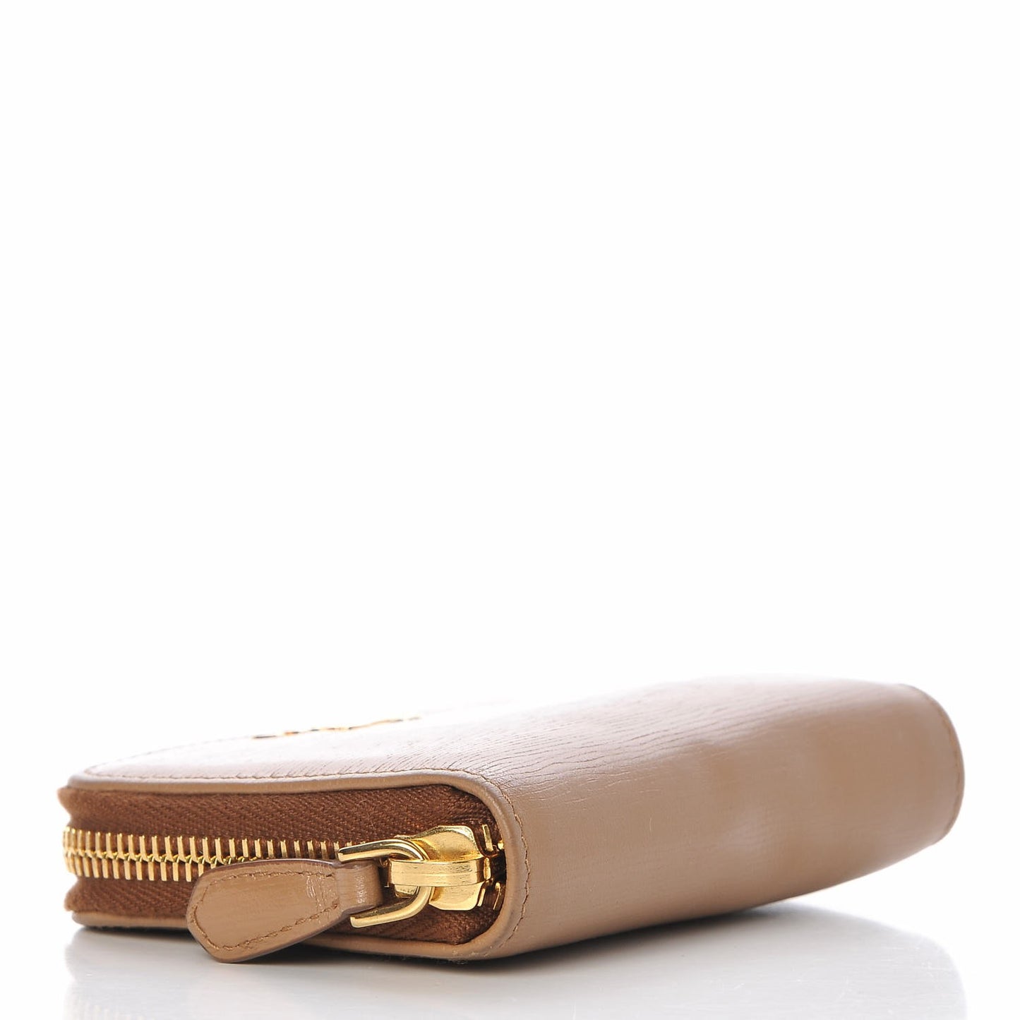 Vitello Move Metal Coin Purse Caramel