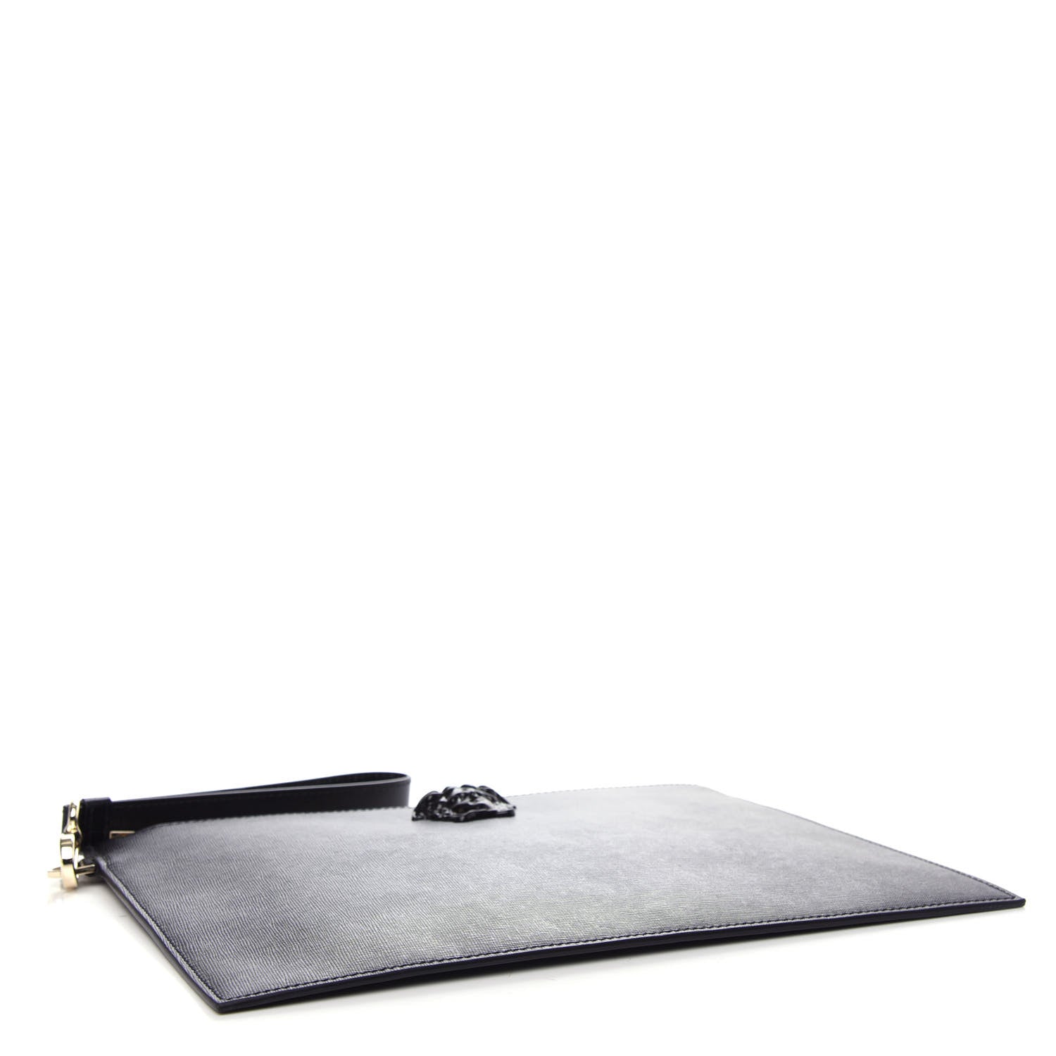 Versace Saffiano Medusa Wrist Pouch Black 4 of 6
