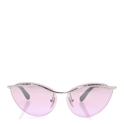 Louis Vuitton Metal Thelma And Louise Cat Eye Sunglasses Z1040W Purple 2 of 9