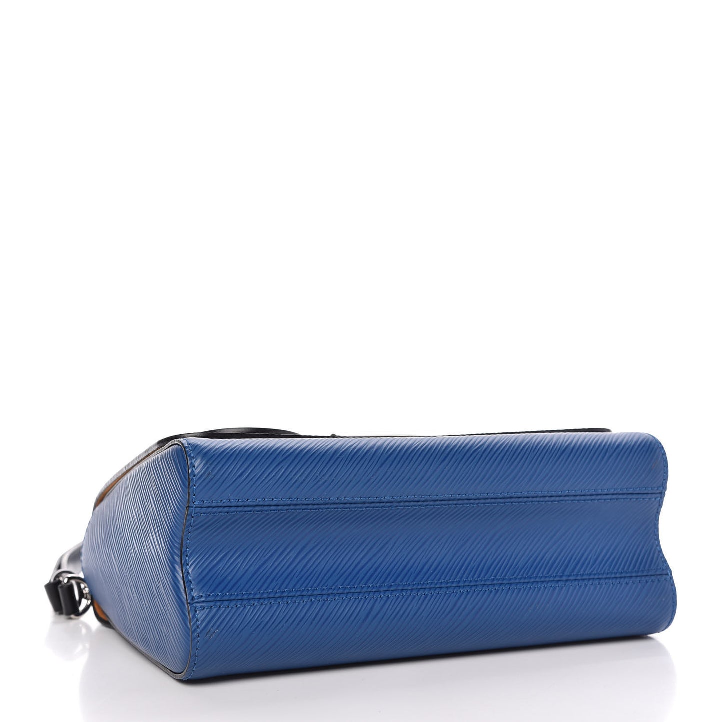 Epi Twist Braided Strap Shoulder Bag MM Bleu Roi