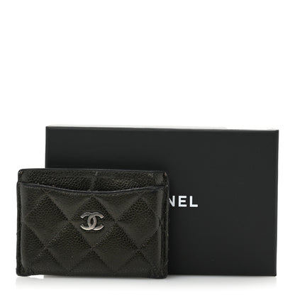 Chanel Caviar Quilted Card Holder Black 11 of 11