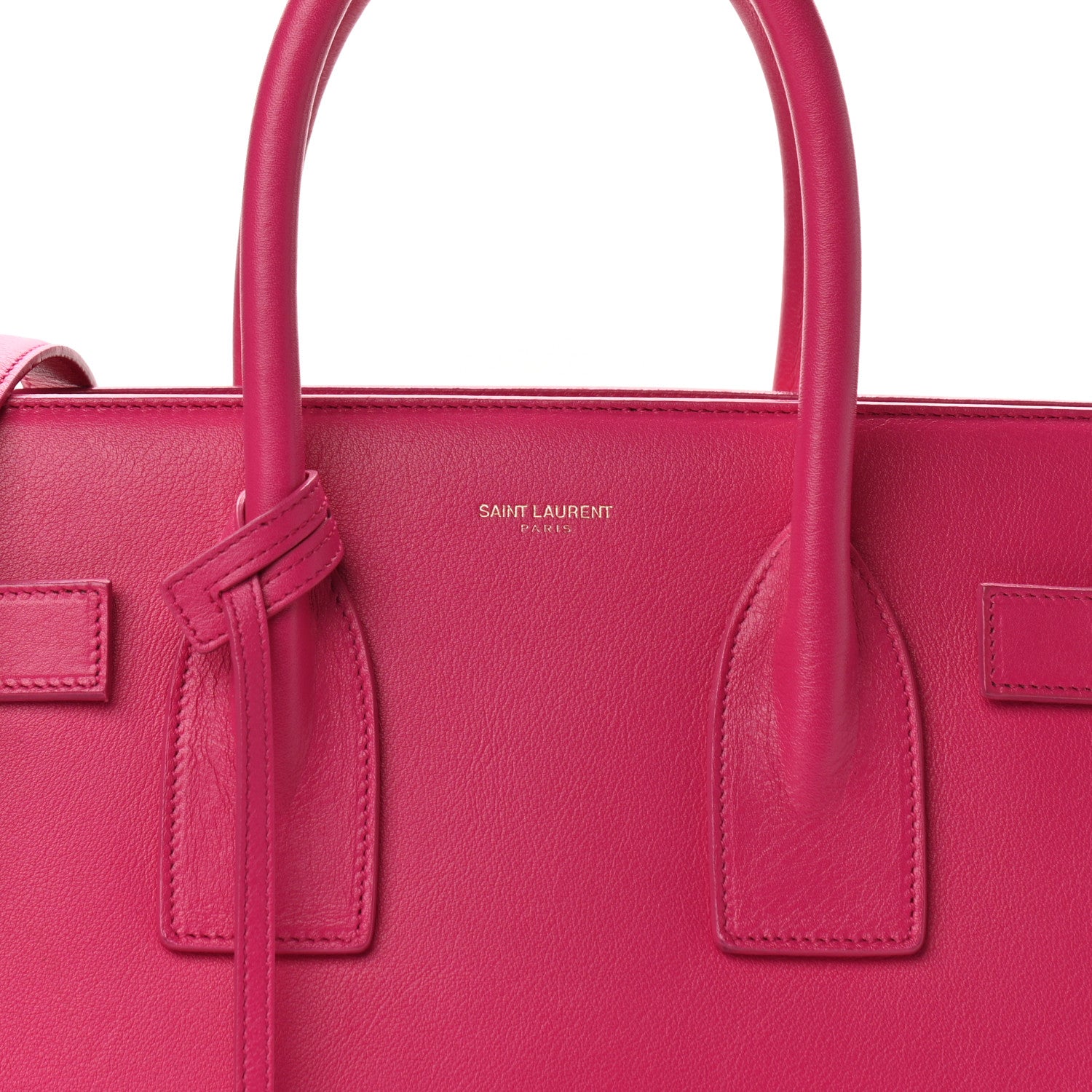 Saint Laurent Calfskin Small Sac De Jour Bubblegum 8 of 11