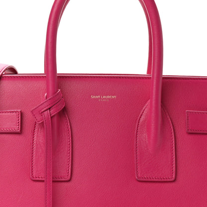 Saint Laurent Calfskin Small Sac De Jour Bubblegum 8 of 11
